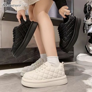 Phong cách mới, cắt thấp, buộc dây, giày thường ngày, nữ, giày lười đế dày, giày học sinh