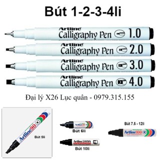 Bút vẽ tham mưu kỹ thuật 1-2-3-4-5-6-7.5-10-12li