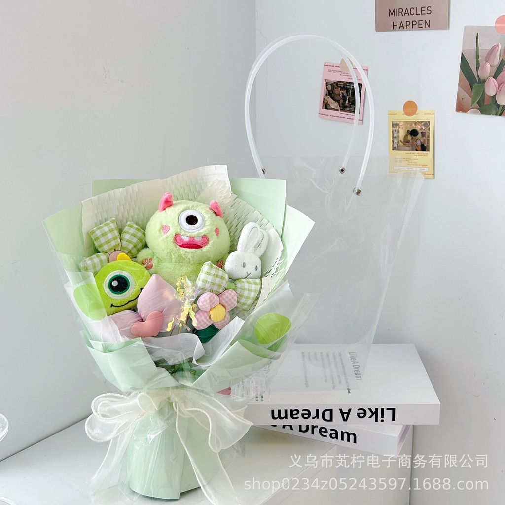 Bó Hoa Nhồi Bông Thiết Kế Sang Trọng Làm Quà Tặng Giáng Sinh