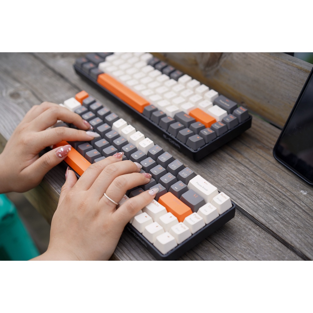 Bàn phím cơ E-DRA EK368L Beta / Alpha - Wireless 2.4G + Bluetooth 5.0