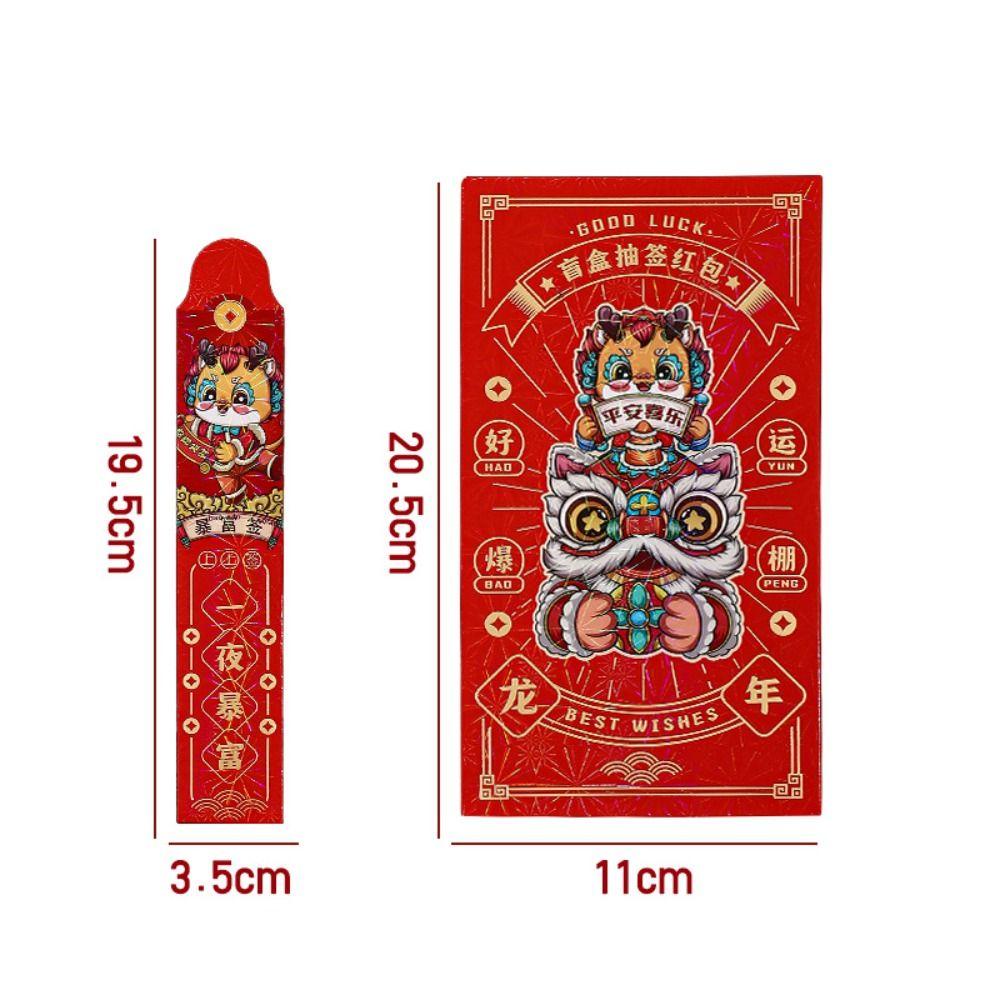 Lanfy Bao Lì Xì Năm Mới 2024 Màu Đỏ Hình Rồng Chúc Mừng Năm Mới