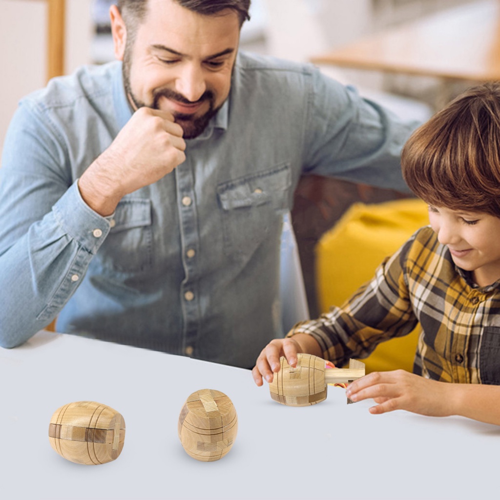 Đồ chơi trẻ em Xếp Hình 3d Bằng Gỗ Phong Cách Trung Quốc