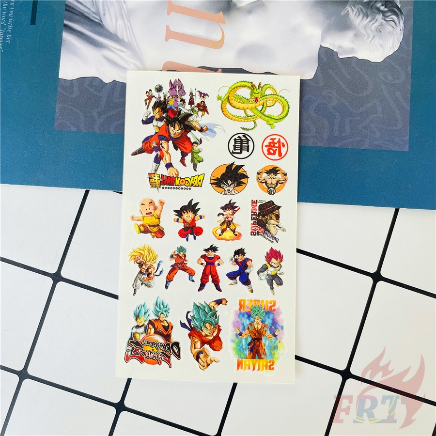 ✿ Hình Xăm Dán Tạm Thời mini Hình dragon ball series 02 ✿ 1 Tấm Hình Xăm Dán Chống Nước Hình Xăm Gợi Cảm