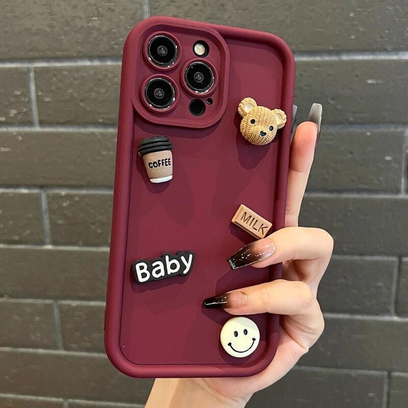 Ốp Điện Thoại Hình Ly Cà Phê Socola Cho iphone11 1213 pro max x xr xs max se apple 7 plus 8 plus iphone 14 15pro