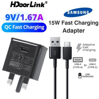 SAMSUNG Dây Cáp Sạc Nhanh hdoorlink 15w qc3.0 type c Cho Điện Thoại android