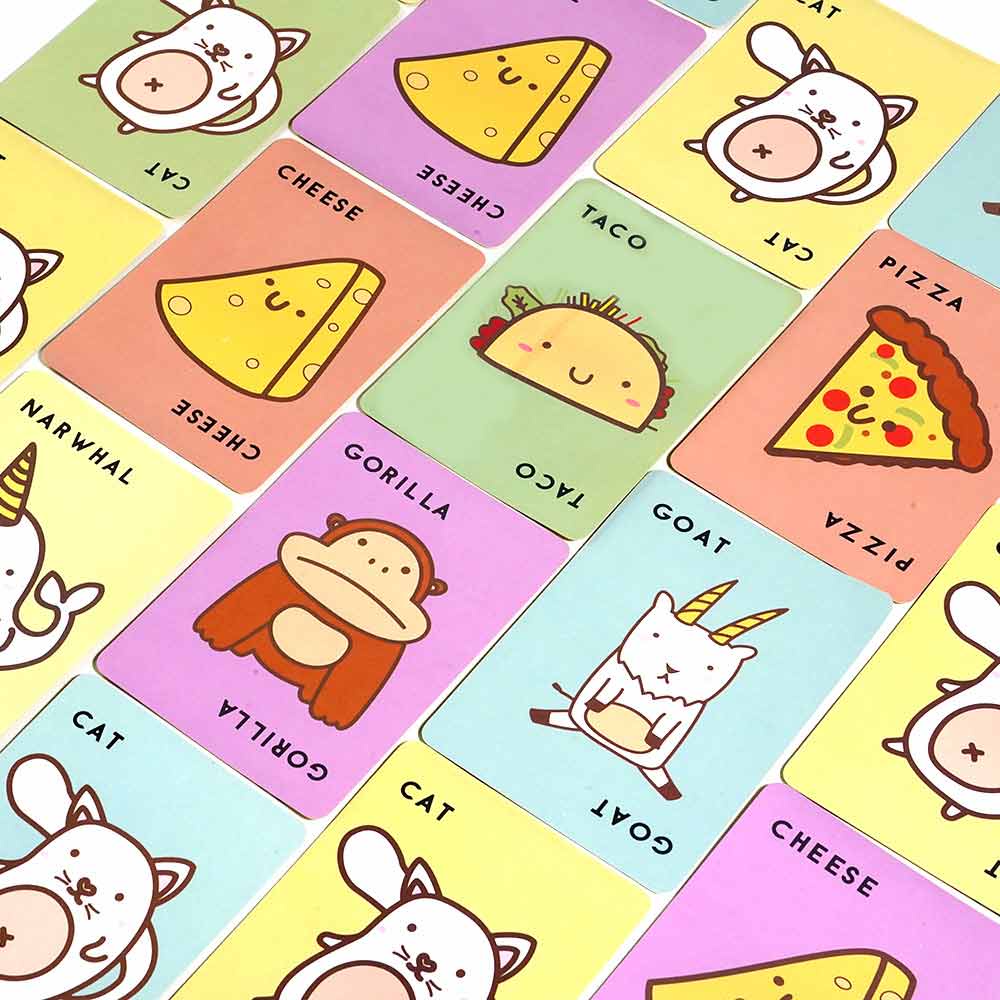 Taco Cat Goat Cheese Pizza Game Card