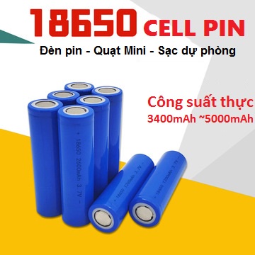 Pin 18650 Dung lượng 4200mAh 3.7v xả 10A dùng cho quạt MINI,đèn pin,Tông Đơ,Sạc Dự phòng
