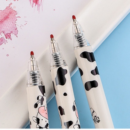 Bút Nước Mực Đen Ngòi 0.5Mm Dạng Nhấn Kiểu Dáng Dễ Thương Cho Học Sinh