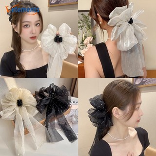 Kẹp tóc đuôi ngựa lớn đính đá kim cương trắng hình đám mây