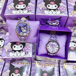 [Có Hộp] Đồng Hồ Thạch Anh Hình kuromi hello kitty melody Hoạt Hình Dễ Thương Làm Quà Tặng Cho Học Sinh Tiểu Học Bé Trai Và Bé Gái