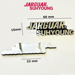 Tem logo jarguar suhyoung chính hãng nhôm phay xước giá theo số lượng