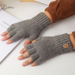 Luimo Găng Tay Dệt Kim Dày Hở Ngón Giữ Nhiệt Mùa Đông Có Thể Chạm Màn Hình Cảm Ứng Cho Nam Và Nữ * Bán Chạy