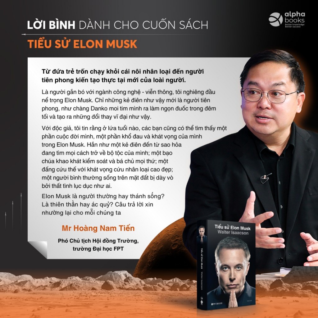 Sách Tiểu Sử Elon Musk: Cuốn tiểu sử duy nhất được Elon Musk CÔNG KHAI XÁC NHẬN trên Twitter  - Bản Quyền