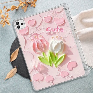 Ốp Máy Tính Bảng Họa Tiết Hoa tulip Cho ipad air 5 9 gen8 gen7 10.2 air4 air5 gen 10 2022 10.9 pro11 2020 / 2021 gen5 gen6