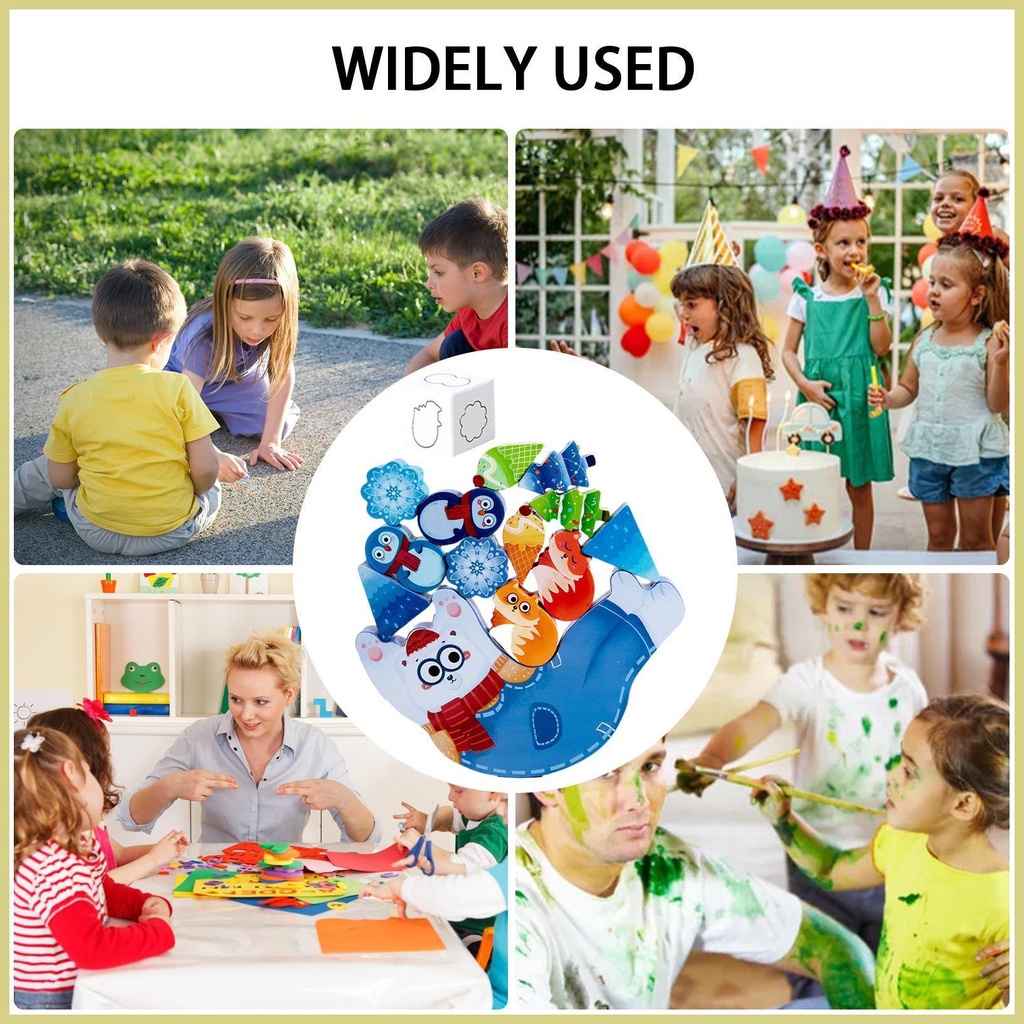 Đồ Chơi Khối Xếp Hình Động Vật Cân Bằng Đầy Màu Sắc Và Tương Tác Vui Nhộn Giáo Dục Cho Bé aseavn