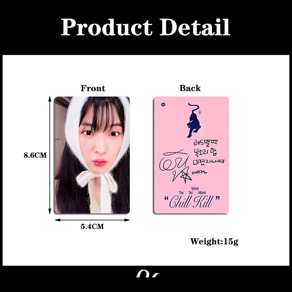 Album Ảnh Nhóm Nhạc red velvet Thẻ