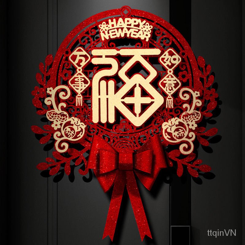 Miếng Dán Cửa Sổ Trang Trí Năm Mới 2024 Hình Rồng Phong Cách Trung Hoa