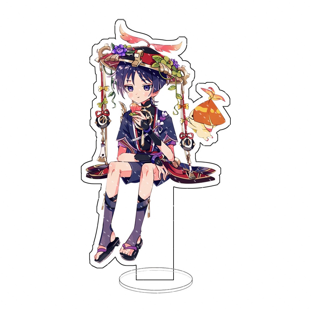 Genshin Impact Game Trang trí ngoại vi Skirmisher Đứng Acrylic hai chiều Trang trí máy tính để bàn Hoạt hình Biển hiệu n