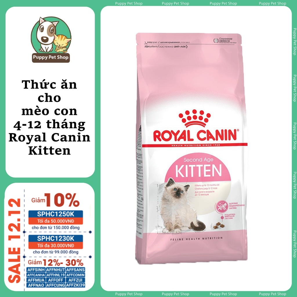 Royal Canin Kitten 36 Thức Ăn Cho Mèo Con Từ 4-12 Tháng Tuổi