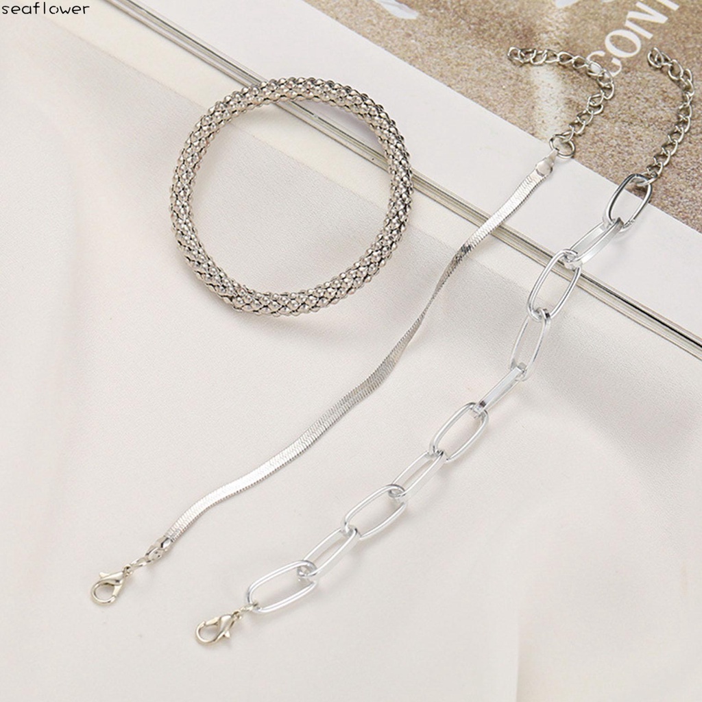 Vòng Tay Dây XíCh MàU VàNg / BạC Phong CáCh boho