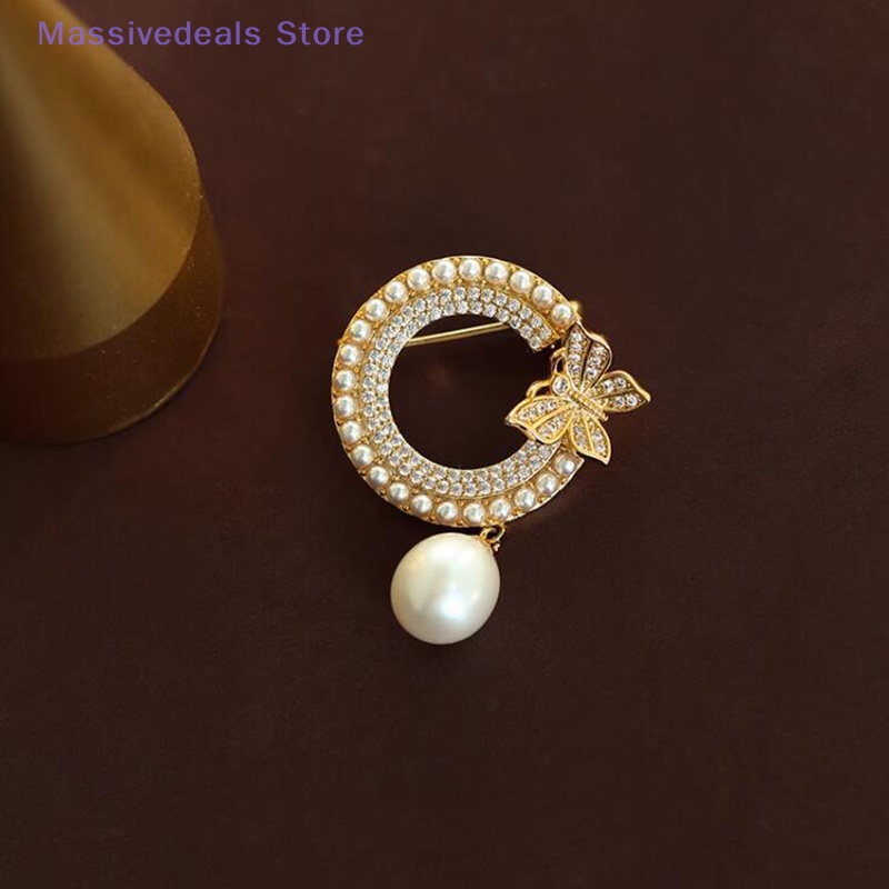 Ghim Cài Áo Hình Bướm Đính Ngọc Trai Phong Cách Nhật Bản Thời Trang Cao Cấp Hàng Mới 2024