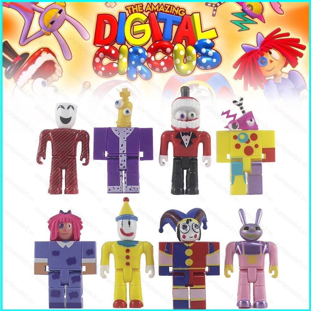 Set 3 8 Mô Hình Rạp Xiếc Đồ Chơi Cho Bé