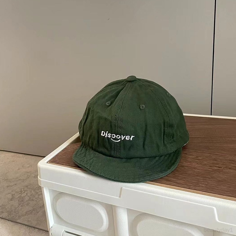 Mũ Lưỡi Trai Vải cotton Che Nắng Thêu Chữ Dễ Thương Cho Bé