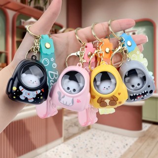 🧑‍🚀 dễ thương móc khóa hình chú gấu và bầu trời đầy sao mini đáng yêu