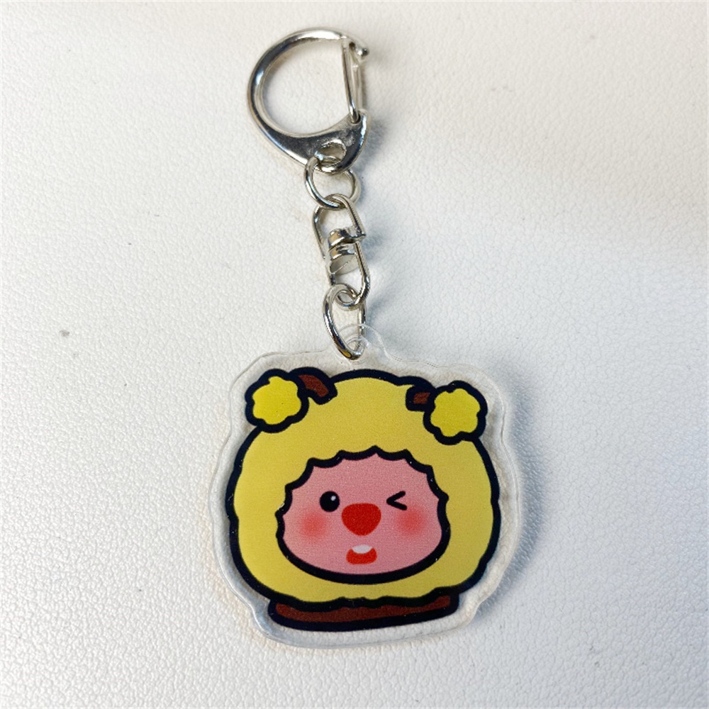 Dễ Thương Loopy Ít Hải Ly Móc Khóa Acrylic Dễ Thương Học Mặt Dây Chuyền Sinh Viên Tặng-top3C01