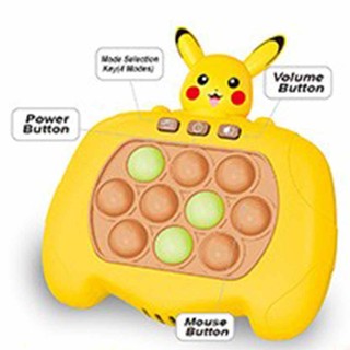 Pikachu Fast Pace Pop Push it Puzzle Game Controller Sensory Fidget Pop Toy