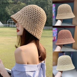 Nón cối rộng vành thời trang đi biển cho nữ