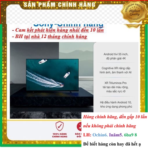 SALE_ Smart Tivi Sony 55 Inch 4K UHD KD-55X85J &lt; Chính hãng BH:24 tháng tại nhà toàn quốc&gt; -