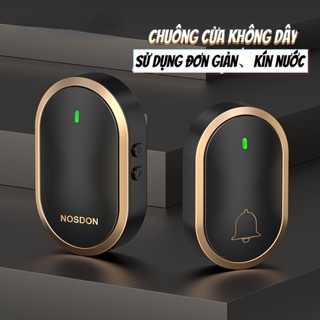 Chuông cửa không dây thông minh NOSDON A68, chống nước khoảng cách sử dụng trong 200M, 36 loại nhạc chuông, 110 DB