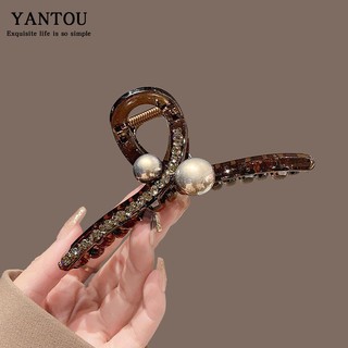 Kẹp tóc đính đá ngọc trai sang trọng cho nữ