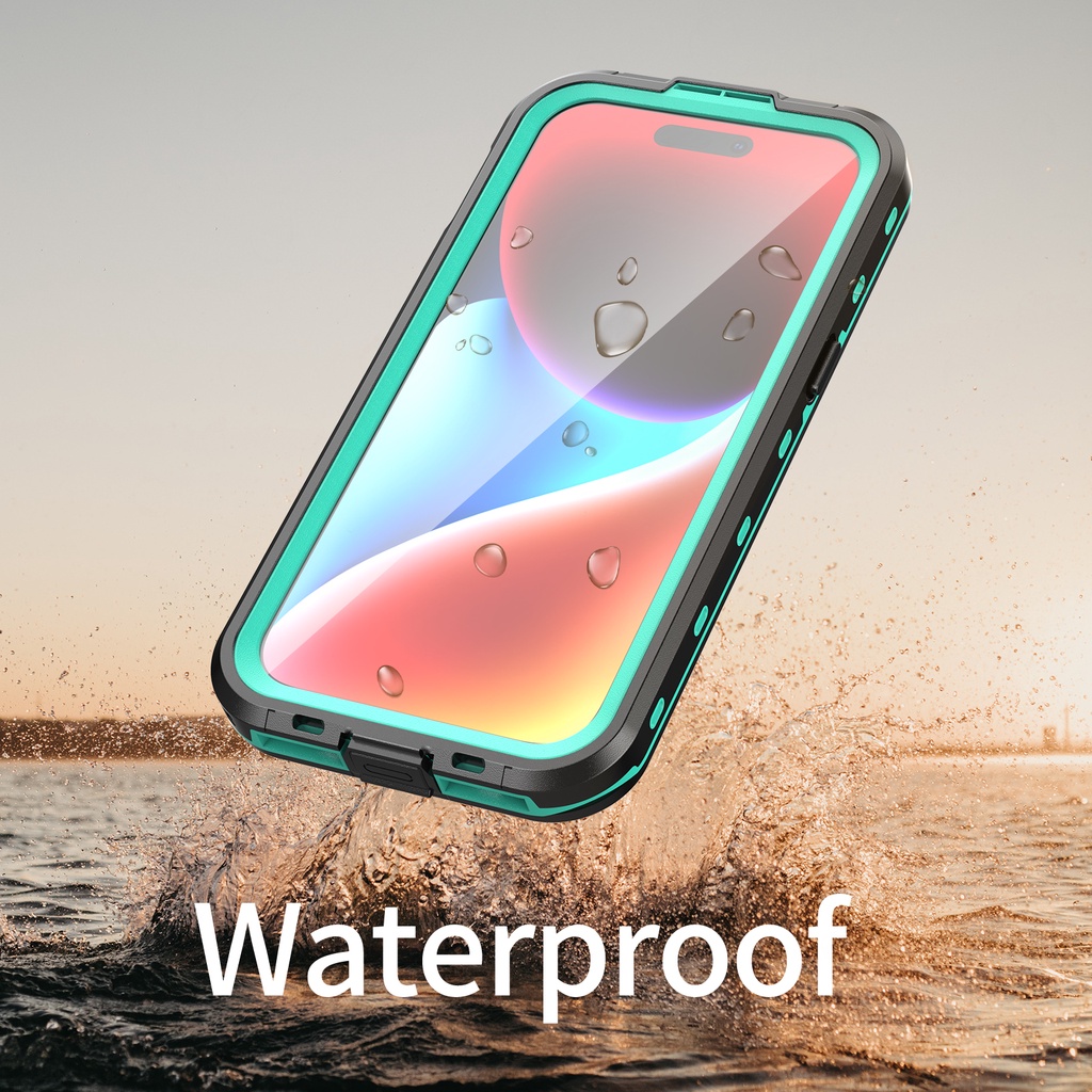 Multipurpose Waterproof Case 360°full body Protection Cover Compatible For iphone 15 Plus 14 13 Mini