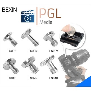Ốc vít máy ảnh DSLR 1/4, ốc vít 3/8 tấm tháo nhanh pan/tilt, vít tháo nhanh, vít đầu phẳng chân máy