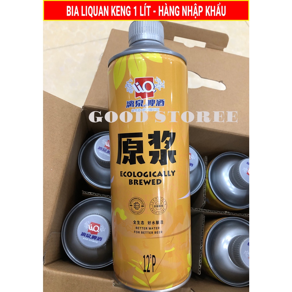 [Thùng 6 Keng] Bia liquan Keng 1 Lít Cực Ngon - Hàng Chuẩn