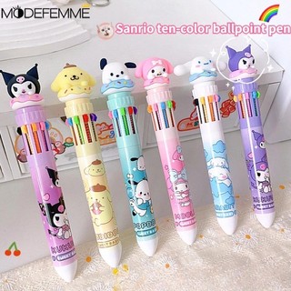 Bút bi dạng nhấn họa tiết hoạt hình sanrio ten màu đen dành cho học sinh