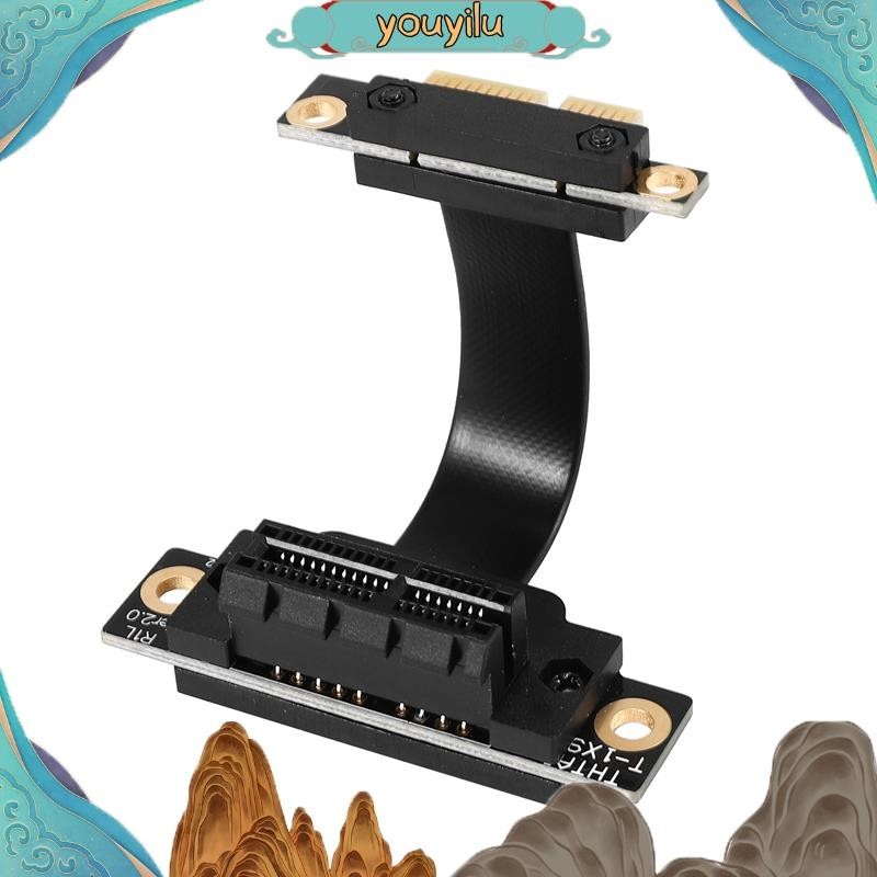 Dây Cáp PCIe X1 Mở Rộng Góc 90 Độ PCIe 3.0 X1 Sang X1 8Gbps PCI Express 1X