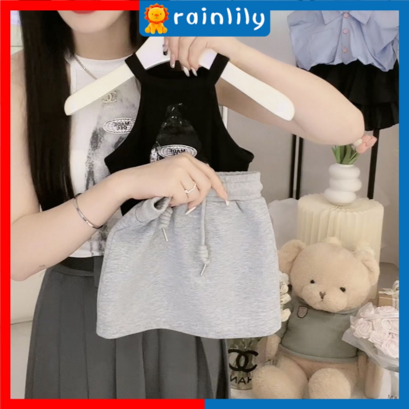 Bộ Áo Hai Dây + Chân Váy Thời Trang Mùa Hè 2023 Phong Cách Mới Cho Bé Gái