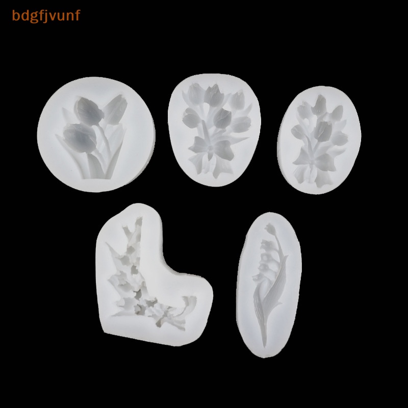 Khuôn Silicon Làm Bánh Kẹo Hình Hoa tulip diy