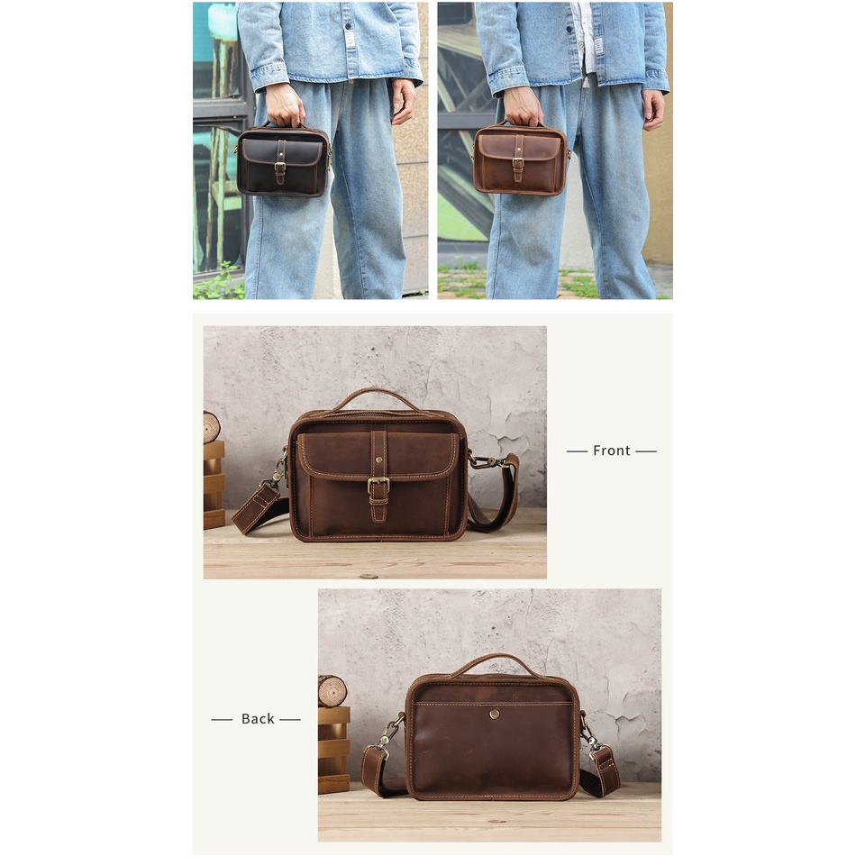 Túi Da Đeo Chéo Thời Trang Dành Cho Nam