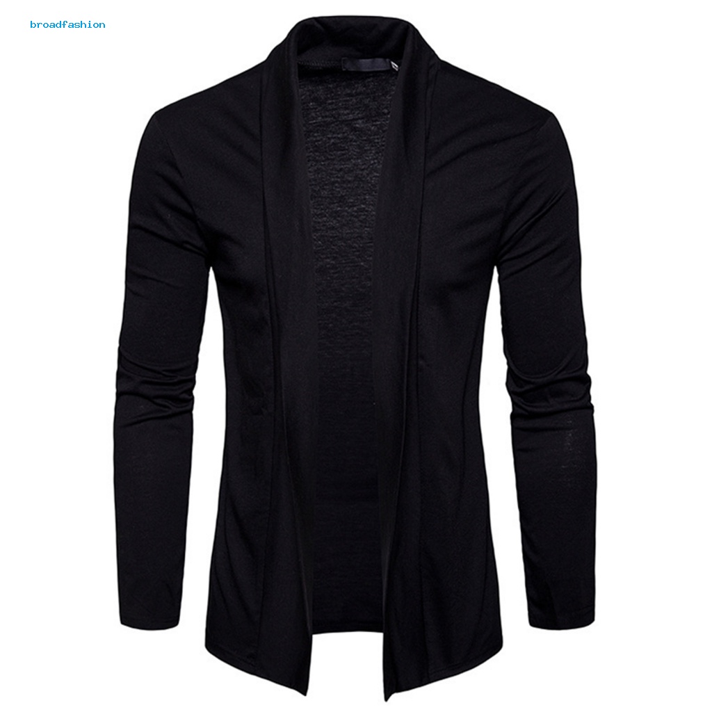 Áo Khoác cardigan Dệt Kim Dài Trung Bình Mềm Mại Thoáng Khí Thoải Mái Thời Trang Xuân Thu Cho Nam
