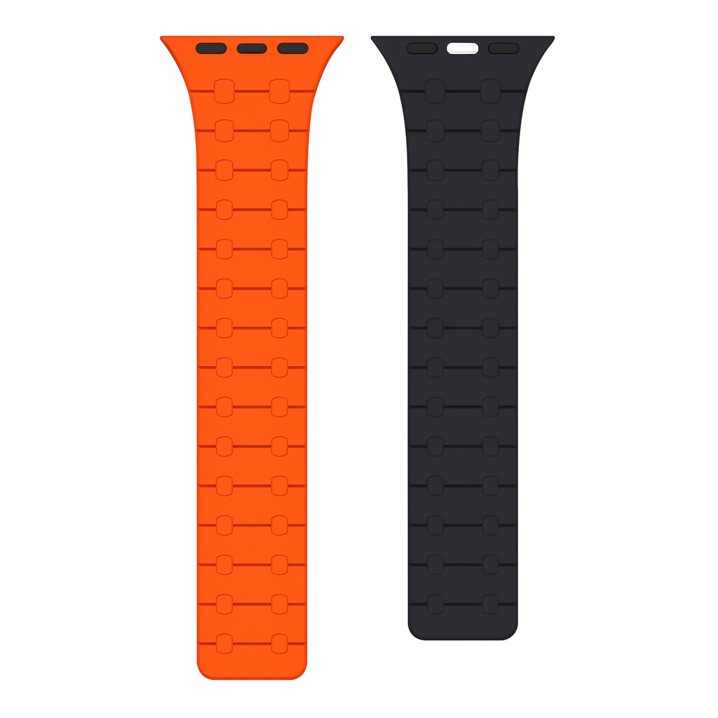Silicone Dây Đeo Silicon Có Nam Châm Cho Đồng Hồ Thể Thao Thông Minh 44Mm 42 40mm 38mm 38mm 9 8 ultra2 49mm 7 41