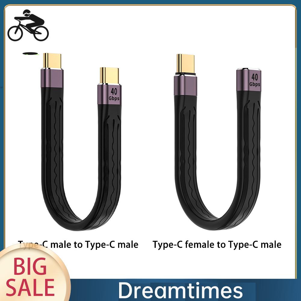 Dây Cáp Chuyển Đổi usb 4.0 type c male / female Sang type c male 40Gbps pd 100w 1.vn