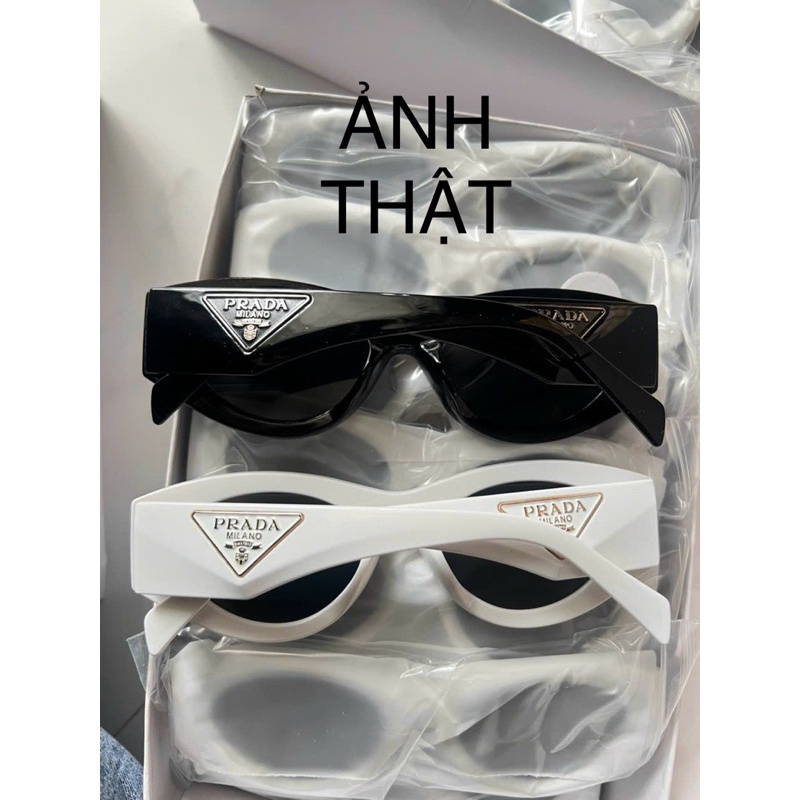 Kính Hiệu Thời Trang Tròn Oval Mèo Hot !prada! Mới 2024