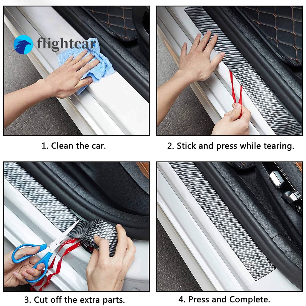 Sticker Sợi carbon 3d 7x100cm Bảo Vệ Trang Trí Ngoại Thất Xe Hơi