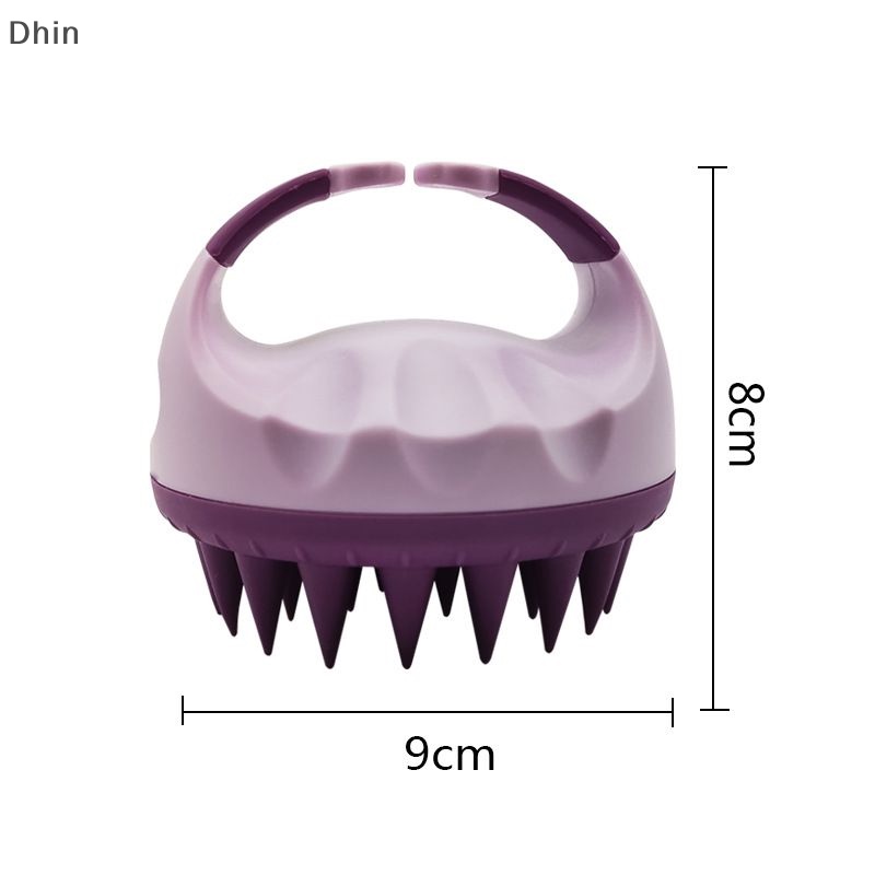 Bàn Chải Gội Đầu Mát Xa Da Đầu Hình Tròn Bằng Silicon Mềm Mại