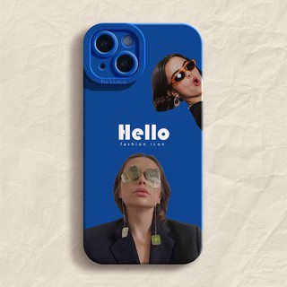 Ốp Điện Thoại Silicon Chống Rơi Hình Cô Gái Thời Trang Cho iphone 7 7plus 8 8plus xs xr 11 12 13 14 pro plus promax