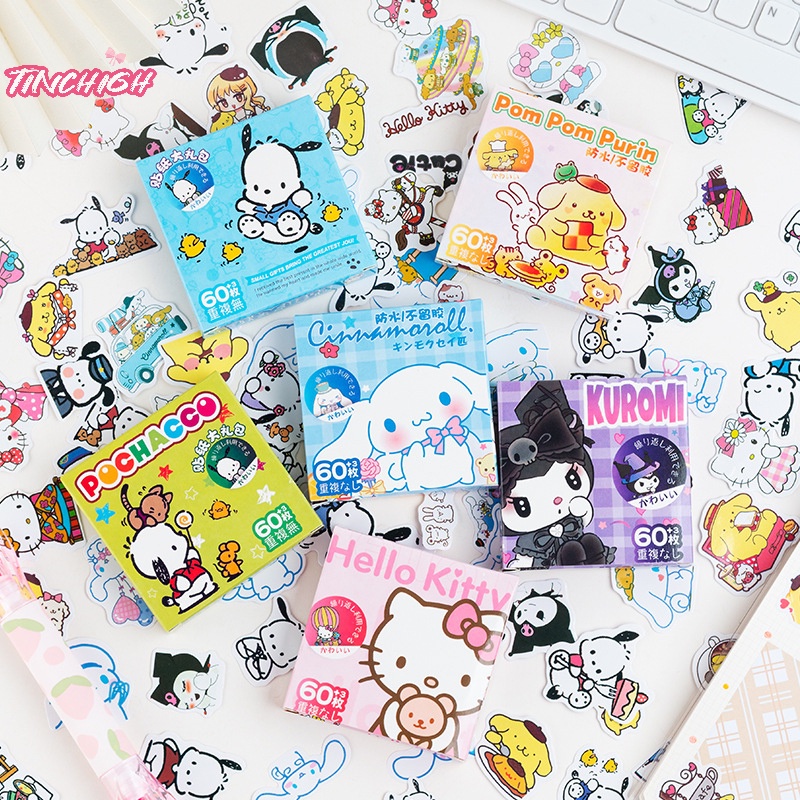 Set sticker Dán Trang Trí Hình Chuột cinnamoroll Dễ Thương
